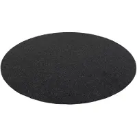 Snapstyle Tapis En Gazon Artificiel Avec Picots Kingston Round Anthracite 133x133 Cm