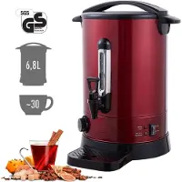 Arebos Distributeur de Boissons 6,8 L Chaudes Bouilloire Marmite Vin Chaud Thé