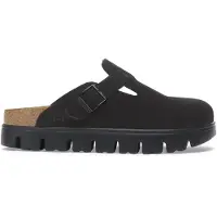 Birkenstock Boston Chunky Suede Leather Narrow Clogs Noir EU 40 Femme