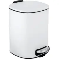 Wenko Alassio poubelle 5,0 l blanc, Poubelle, Blanc