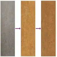 vidaXL Lit surélevé 960x100x36 cm acier corten