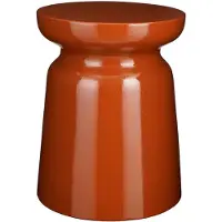 Mica Decorations Table d'appoint Stage - H45 x Ø35 cm - Ciment - Orange