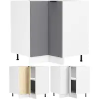 VCM Meuble d'angle | Dimensions env. H. 82 x W. 76 x D. 76 cm | Armoire de cuisine | Armoire de cuisine | Armoire inférieure | Mobilier de cuisine - Fasola
