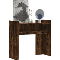 vidaXL Table console chêne fumé 100x35x90 cm bois d'ingénierie