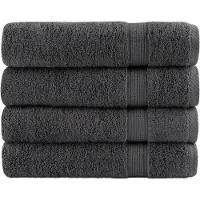 vidaXL Essuie-mains de qualité supérieure SOLUND 4 pcs anthracite