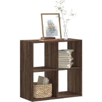 vidaXL Bibliothèque chêne marron 68,5x32x68,5 cm bois d'ingénierie