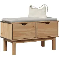vidaXL Banc de couloir OTTA 80x40x45 cm bois de pin massif
