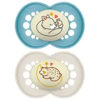Mam Lot De 2 Sucettes Original Nuit 18 Mois+ Aléatoire -