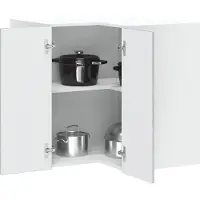 vidaXL Armoire d'angle murale de cuisine Porto sonoma gris