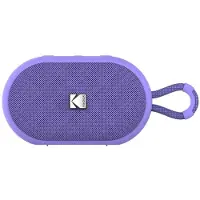 Kodak Enceinte Portable Sans Fil PWS-2284 - Étanche IPX7, Bluetooth, 6W RMS, TWS Stéréo, Batterie 1500mAh, Autonomie 10-12h, Fonction Mains Libres, Sangle Silicone, Câble Type-C Inclus - Violet