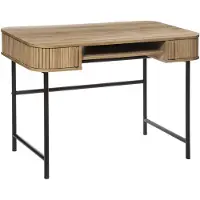 Atmosphera Bureau 2 portes « Colva » aspect chêne, L 105 cm - créateur d'intérieur