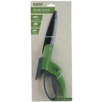 Kinzo Cisaille À Gazon 360° Rotative ¿ Cisaille Manuelle Avec Verrouillage, Revêtement Antiadhésif Et Poignée Ergonomique ¿ Pour Bordures Et Entretien Jardin