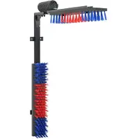 vidaXL Brosse à rafraîchir Réglable Rouge et Bleu 84 x 10 x 91 cm PVC