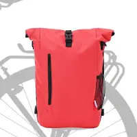 vidaXL Sacoche de vélo rouge 31 x 13 x 58 cm Polyester
