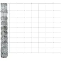 vidaXL Clôture argentée 50 x 1 m en acier galvanisé