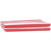 vidaXL Tissu de remplacement pour store, rouge et blanc, 1000 x 160 cm, polyester