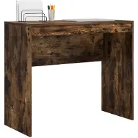 vidaXL Bureau Chêne fumé 90 x 40 x 76 cm