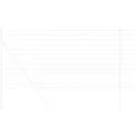 vidaXL Clôture européenne 1 x 10 m fer revêtu de PVC