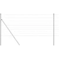 vidaXL Clôture en fil d'acier galvanisé, soudée, 25 x 1 mètre
