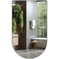 Tulup (40x70 cm) Miroir Arche Moderne Glace Murale Ovale Découpée Style Scandinave