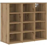 vidaXL Cabinet à chaussures Chêne artisanal 77,5 x 30 x 67 cm