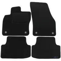 J&J AUTOMOTIVE Tapis De Sol Noir Velours - - Seat Ateca - Sur Mesure - Antidérapant - Imperméable