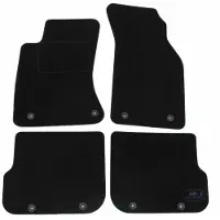 J&J AUTOMOTIVE Tapis De Sol Noir Velours - - Audi A4 B5 1995-2000 - Sur Mesure - Antidérapant - Imperméable