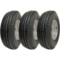 Parnells 5.00-10 Trailer Wheels 4-ply High Speed Road Legal 355kgs P802 (Set of 3)