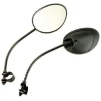 Teknix Retro Cyclo Adaptable Noir Avec Collier (Forme Zip) (Paire) -Homologue Ce-