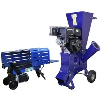 Monster Fendeur de bûches T-Mech 5T 370mm & déchiqueteuse à bois T-Mech 15 CV