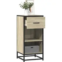 vidaXL Sideboard chêne Sonoma 35,5x35x76 cm bois composite et métal