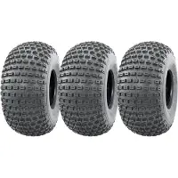 Parnells 22x11.00-8 Knobby ATV Quad Trailer Tyres 4ply Wanda P322 Road Legal (Set of 3)