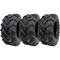 Parnells 25x10.00-12 ATV Quad Tyres 6ply P377 E-Marked Road Legal 50J (Set of 3)