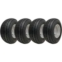 Parnells 20,5x8,0-10 roues de remorque 100 mm PCD Wanda P815 Route légale 412 kg charge (Ensemble de 4)