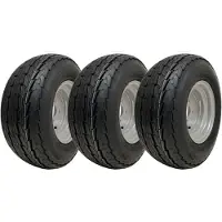 Parnells Roues de remorque 20,5x8,0-10 100mm PCD Wanda P815 Route légale 412kg Charge (Ensemble de 3)