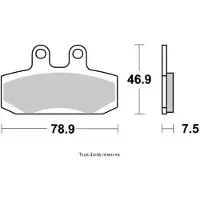 Vesrah Plaquette De Frein Pour Moto Aprilia 350 Etx Tuareg Wind 1987 À 1988 Av Neuf