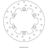 Perftec - Disque De Frein Pour Moto/Quad/Scooter Hva 240x135x120 Nbtrou6xø6.5 Ep3