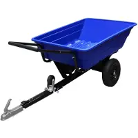 MonsterShop Remorque ATV Jardin Chargement Ferme Puissant Tracteur Roues Pneumatiques