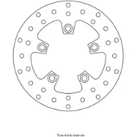 Perftec Kit Brake - Disque Frein Suzuki Ø220x110x89,5 Nbtrou5xø10,5