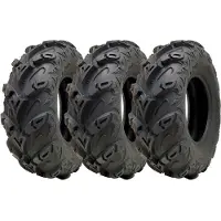 Parnells 25x8.00-12 ATV Quad Tyre OBOR Mudsling WU05 E-Marked Road Legal 165kg (Set of 3)