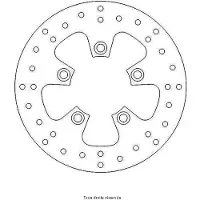 Perftec Kit Brake - Disque Frein Piaggio Ø200x107x97 Nbtrou5xø6,5