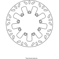 Perftec Kit Brake - Disque Frein Kawasaki Ø300x146x130 Nbtrou9xø10,5