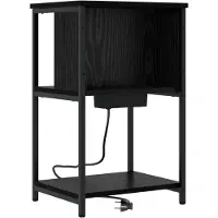 vidaXL Cabinet de chevet Chêne noir 38 x 31 x 61 cm Bois d'ingénierie