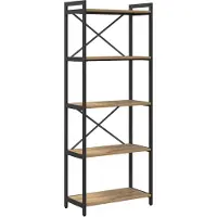 vidaXL Bibliothèque chêne artisanal 60 x 30 x 153 cm Bois d'ingénierie