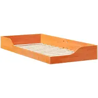 vidaXL Cadre de lit brun cireux 80 x 200 cm Pin massif