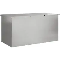 vidaXL Bac de stockage extérieur argent 100 x 50,5 x 50 cm acier