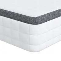vidaXL Matelas Blanc et Gris 80 x 200 cm Printemps Bonell
