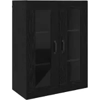 vidaXL Armoire de rangement , aspect chêne noir, 69,5 x 34 x 90 cm