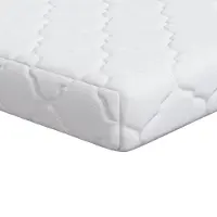vidaXL Matelas blanc 60 x 120 cm Tissu jacquard