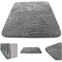 Kadax Tapis de Salle de Bain Anciles 45x70cm Noir Antidérapant